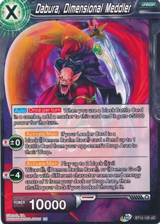 Dabura, Dimensional Meddler [BT12-125] | Good Games Adelaide SA