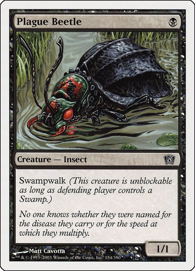 Plague Beetle 154 (8th Edition)  - Foil | Good Games Adelaide SA
