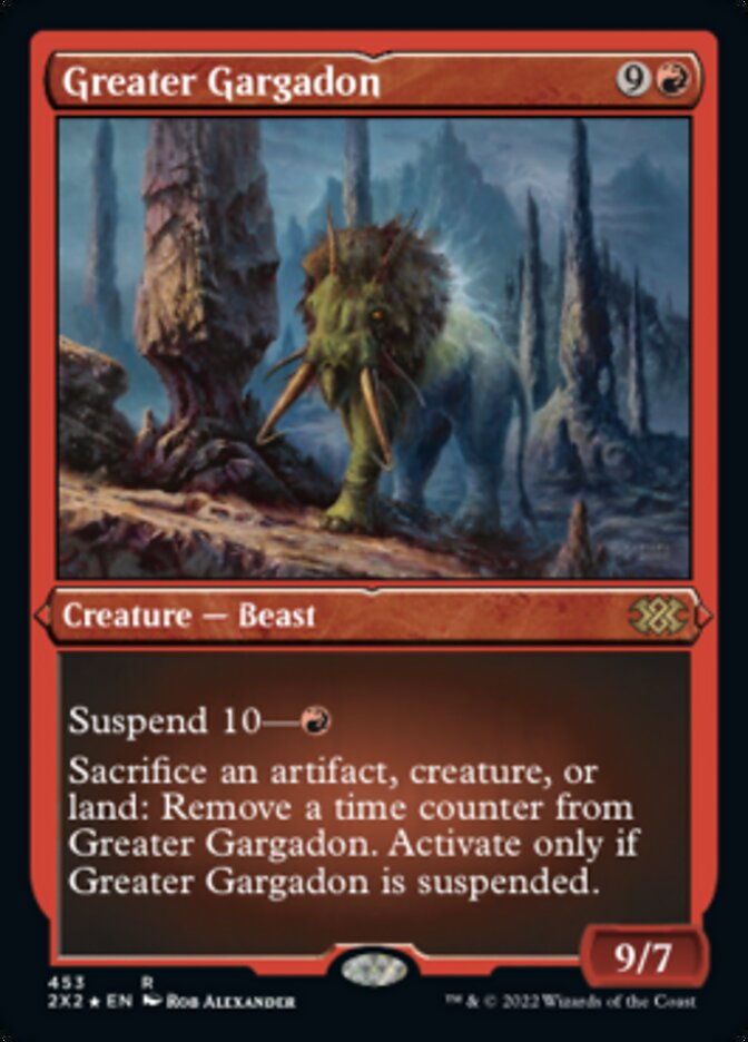 Greater Gargadon (Foil Etched) [Double Masters 2022] | Good Games Adelaide SA