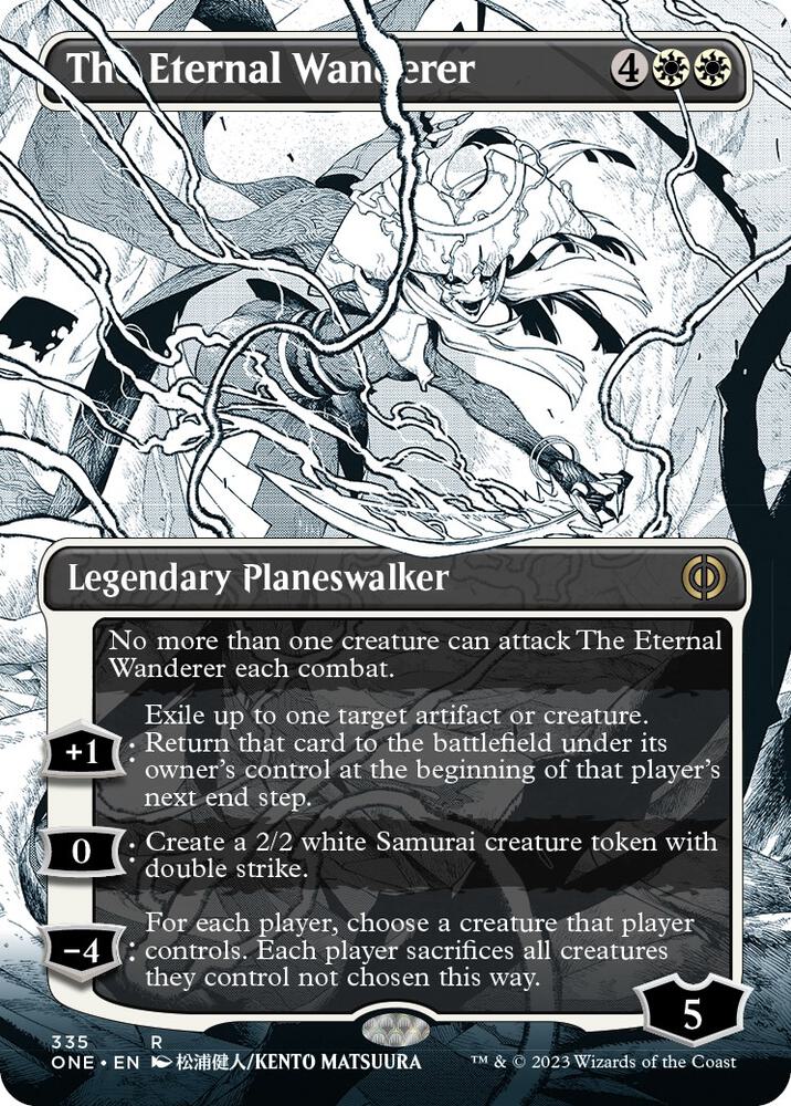 The Eternal Wanderer 335 (Phyrexia: All Will Be One)  - Borderless | Good Games Adelaide SA