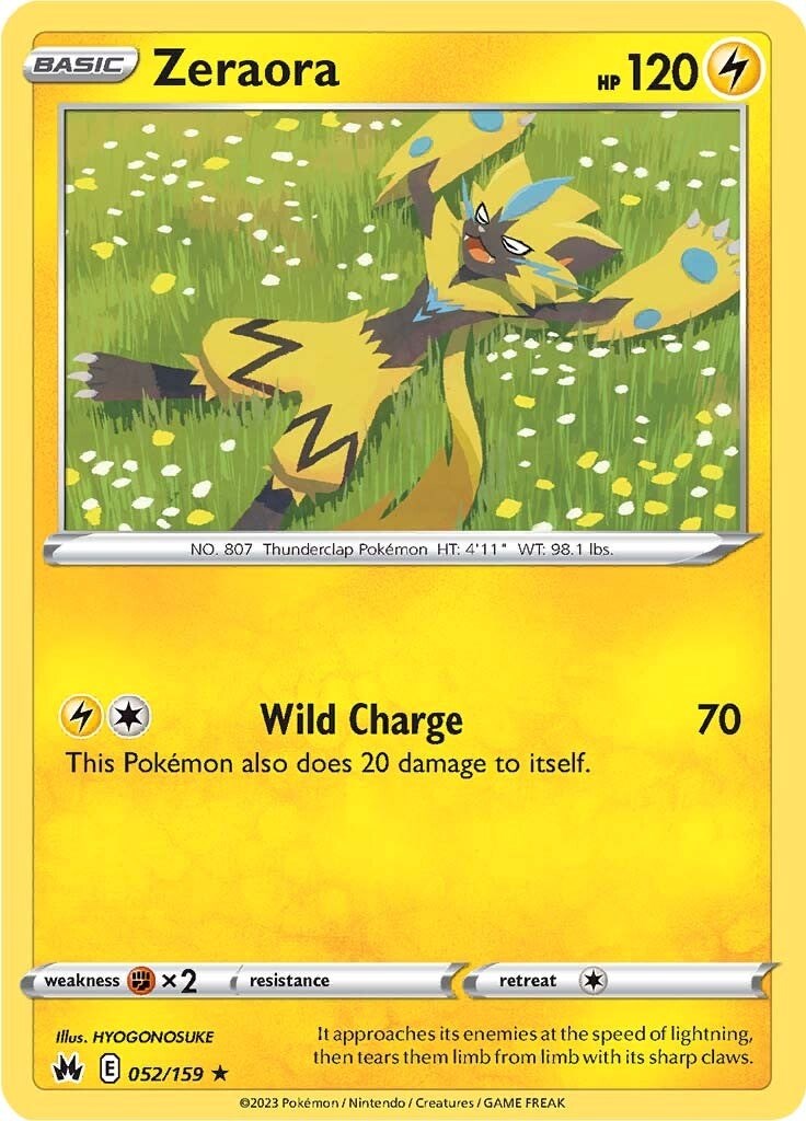 Zeraora (052/159) [Sword & Shield: Crown Zenith] | Good Games Adelaide SA