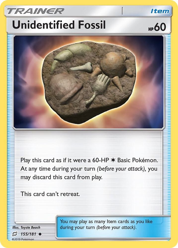 Unidentified Fossil 155/181 (SM - Team Up)  | Good Games Adelaide SA