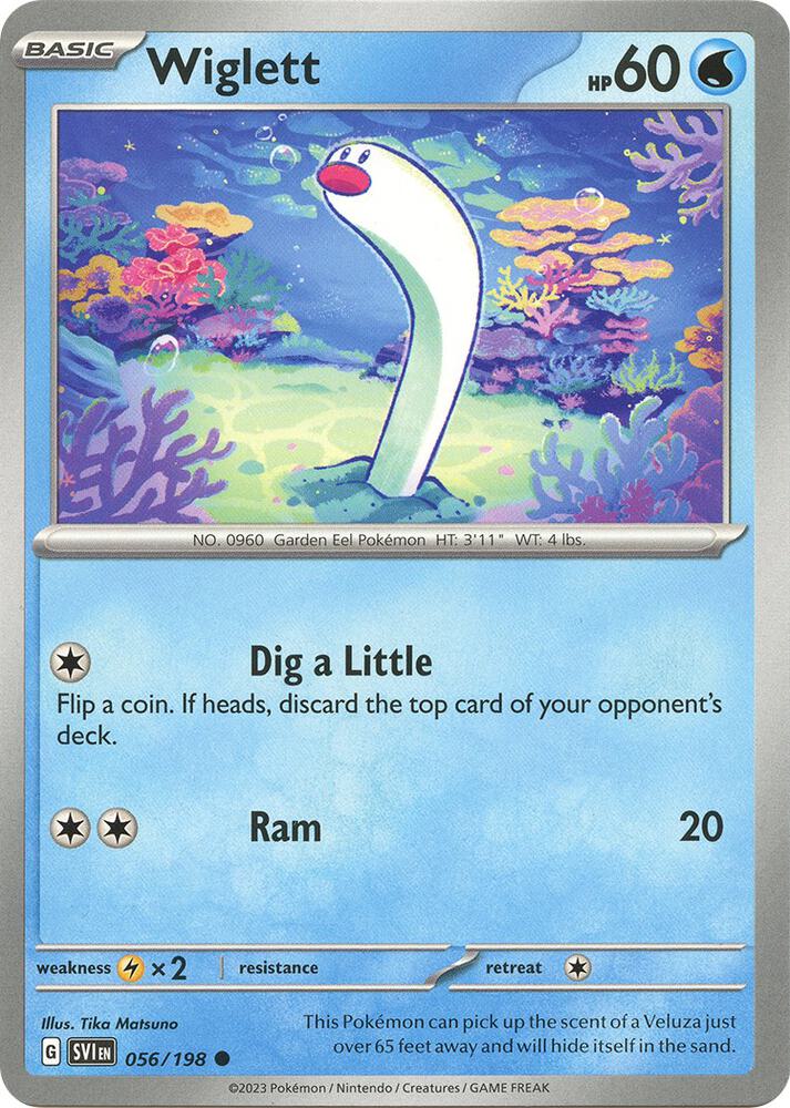 Wiglett 056/198 (SV01: Scarlet & Violet Base Set)  | Good Games Adelaide SA