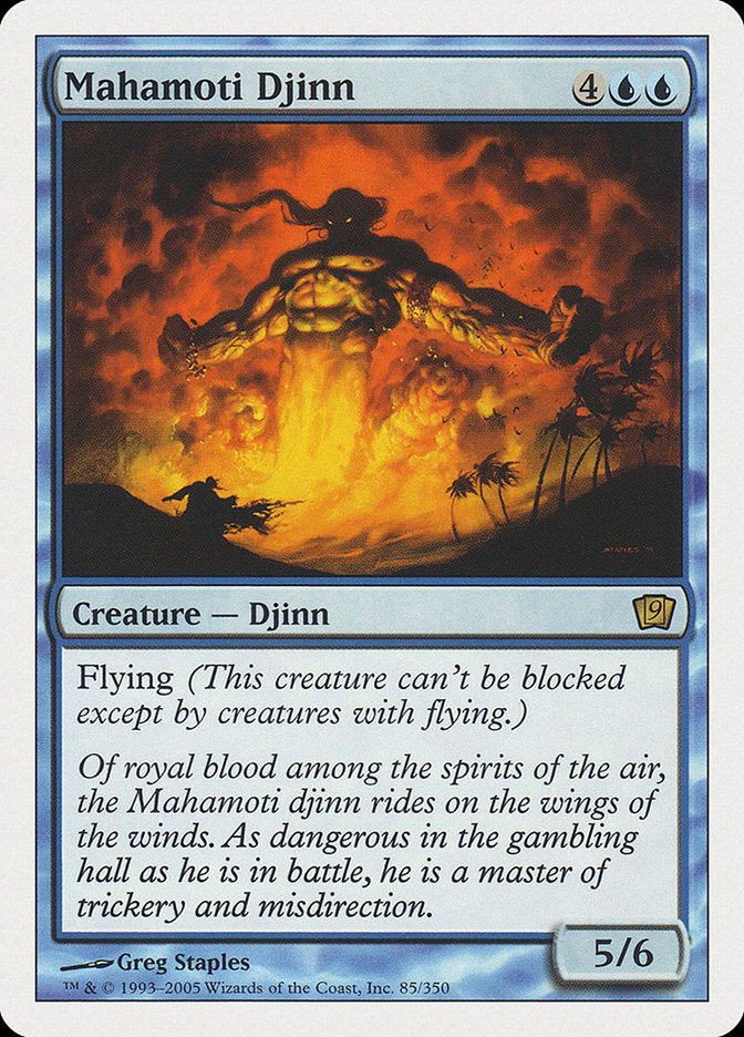 Mahamoti Djinn (9th Edition) [Oversize Cards] | Good Games Adelaide SA