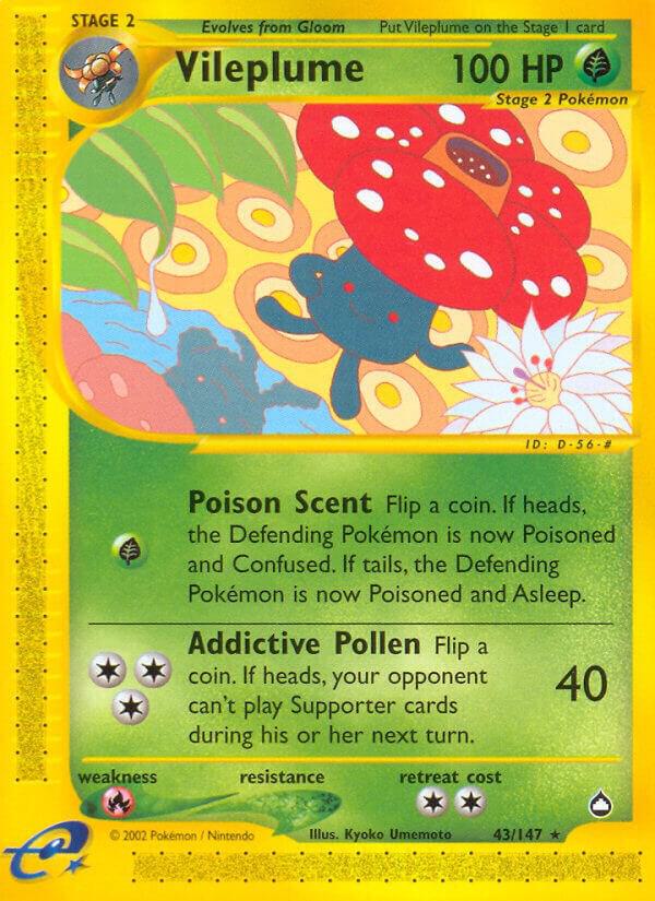 Vileplume 043/147 (Aquapolis)  | Good Games Adelaide SA
