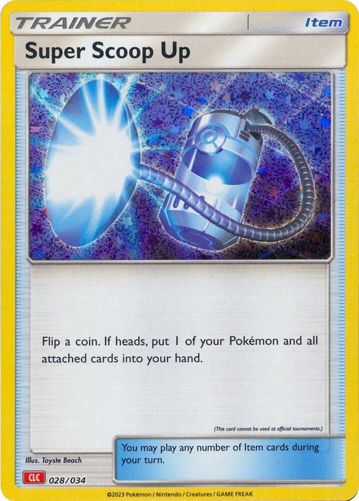 Super Scoop Up 028/034 (Trading Card Game Classic)  - Holofoil | Good Games Adelaide SA