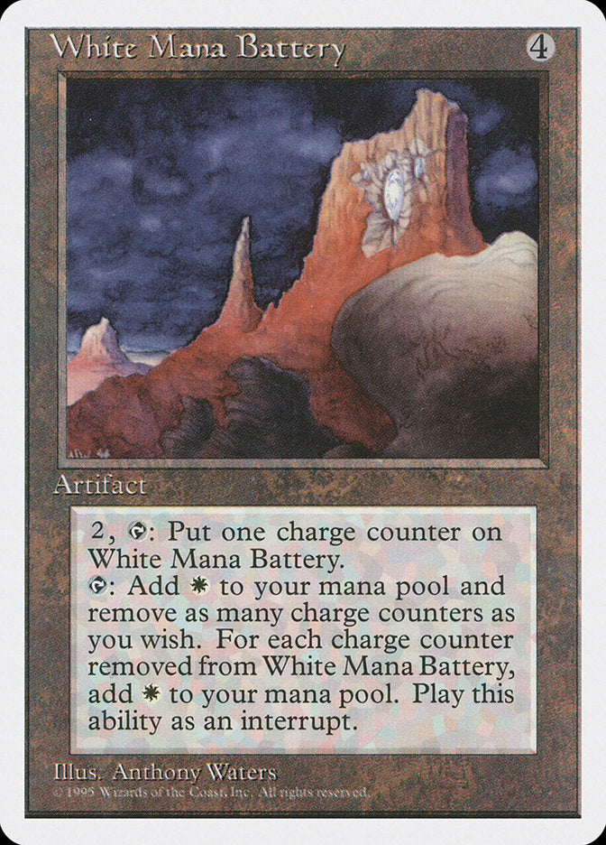 White Mana Battery  (Fourth Edition)  | Good Games Adelaide SA
