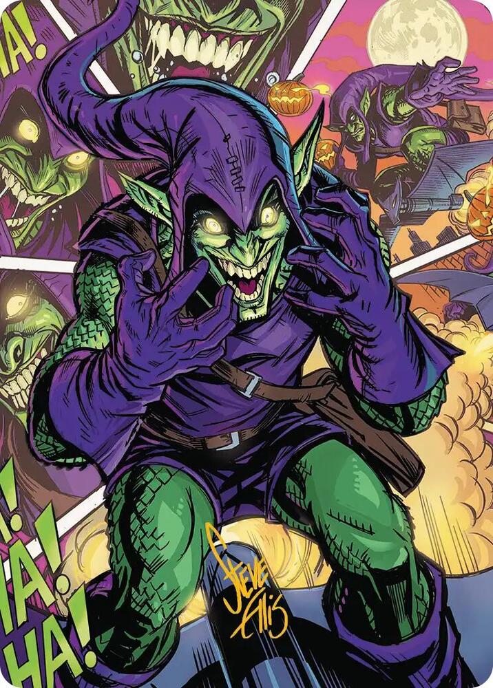 Green Goblin Art Card 49 54 Gold Stamped Signature 49 (Art Series: Marvel's Spider-Man)  | Good Games Adelaide SA