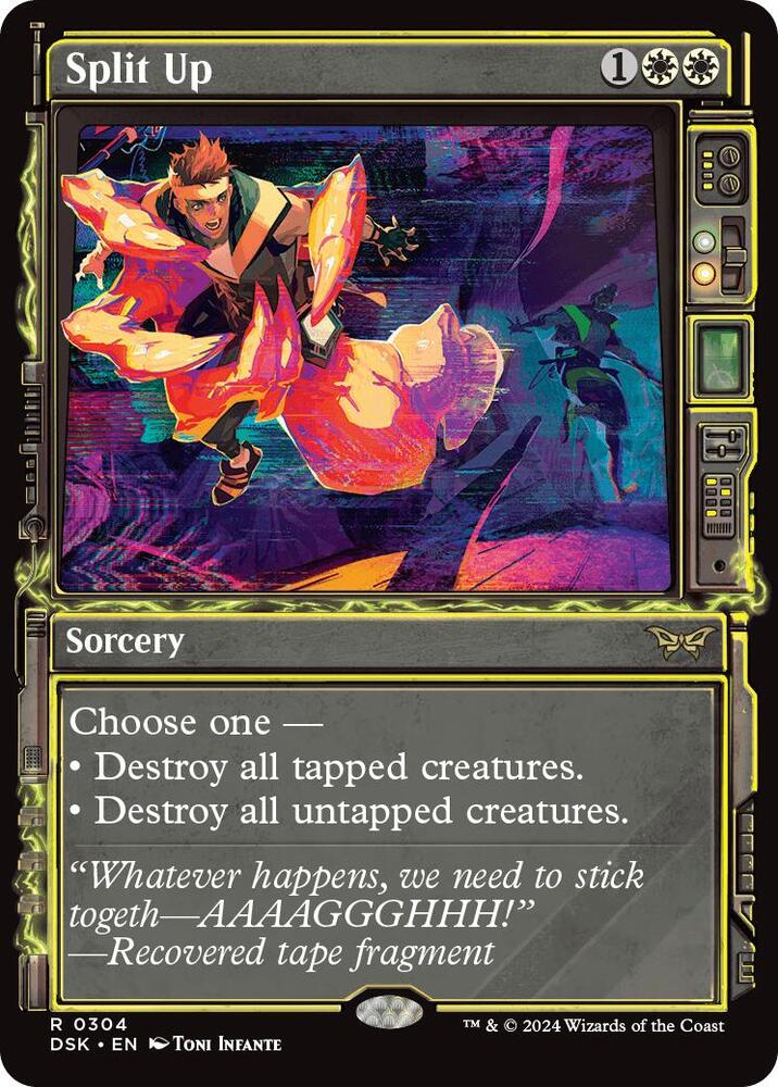 Split Up Showcase 304 (Duskmourn: House of Horror)  - Showcase Foil | Good Games Adelaide SA