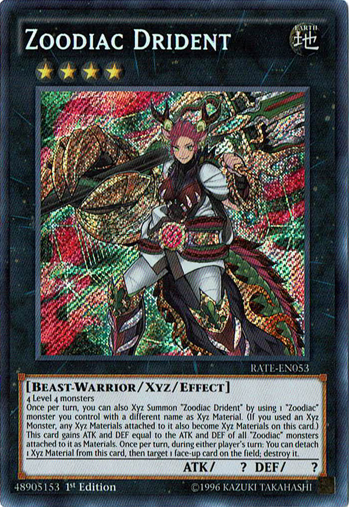 Zoodiac Drident [RATE-EN053] Secret Rare | Good Games Adelaide SA