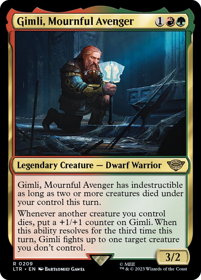 Gimli, Mournful Avenger 209 (Universes Beyond: The Lord of the Rings: Tales of Middle-earth)  | Good Games Adelaide SA
