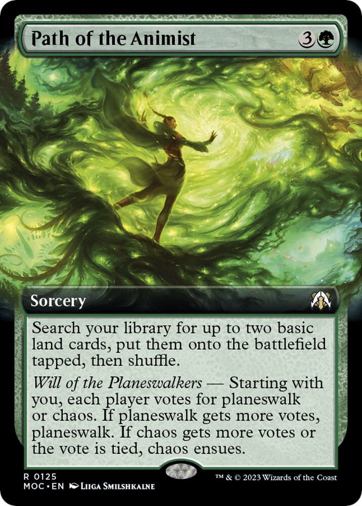 Path of the Animist 125 (Commander: March of the Machine)  - Extended Art | Good Games Adelaide SA