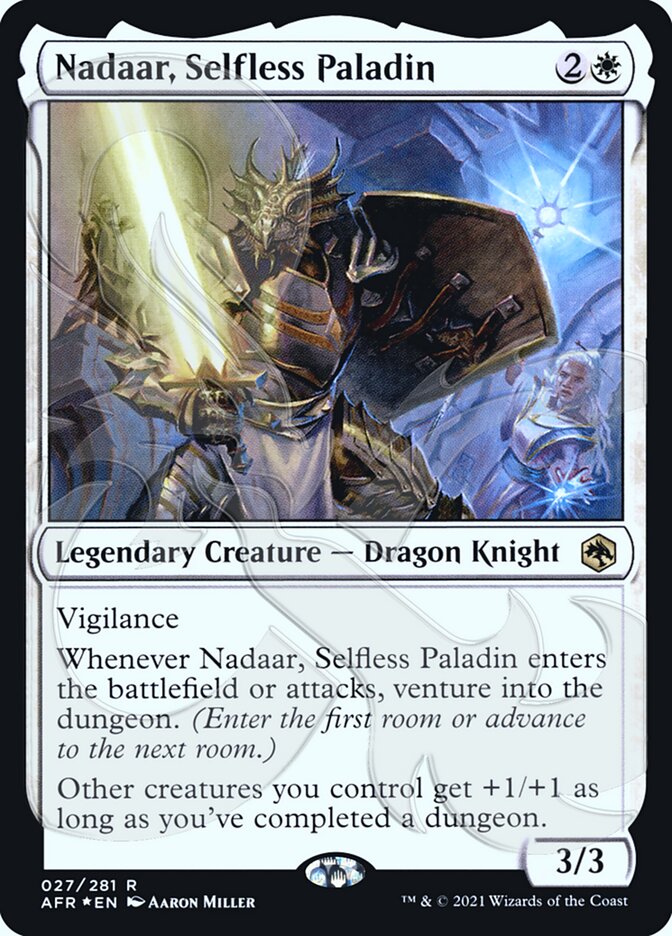 Nadaar, Selfless Paladin (Ampersand Promo) [Dungeons & Dragons: Adventures in the Forgotten Realms Promos] | Good Games Adelaide SA