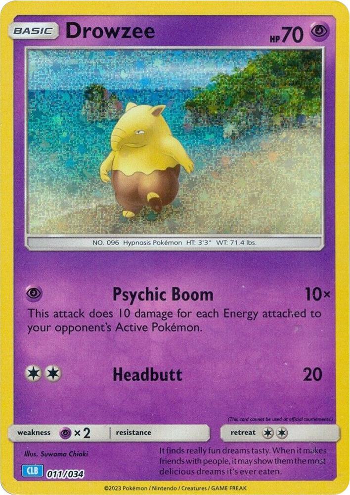 Drowzee 011/034 (Trading Card Game Classic)  - Holofoil | Good Games Adelaide SA