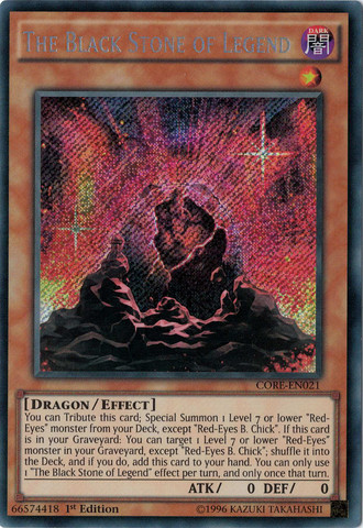 The Black Stone of Legend [CORE-EN021] Secret Rare | Good Games Adelaide SA