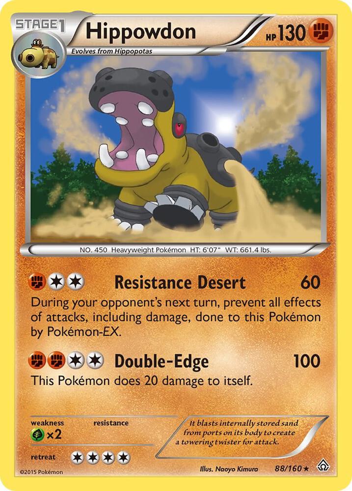 Hippowdon 88/160 (XY - Primal Clash)  - Holofoil | Good Games Adelaide SA