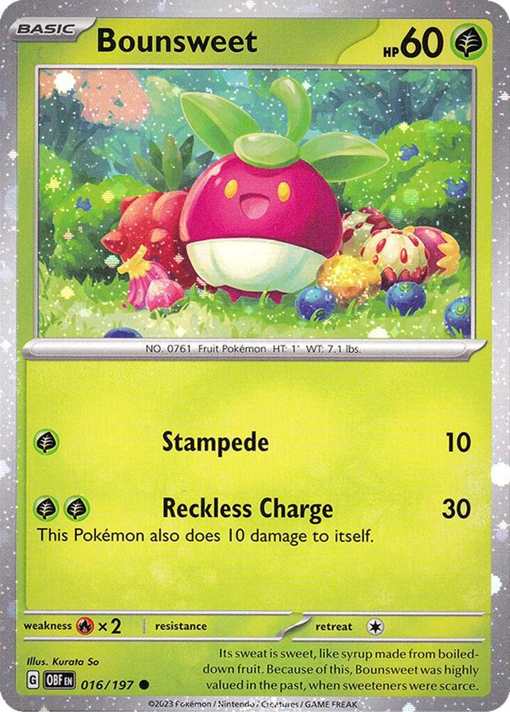 Bounsweet 016/197 (Miscellaneous Cards & Products)  - Cosmo Holofoil | Good Games Adelaide SA