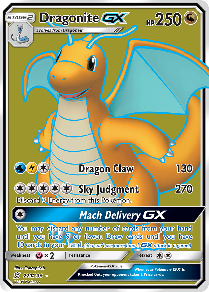Dragonite GX (229/236) [Sun & Moon: Unified Minds] | Good Games Adelaide SA