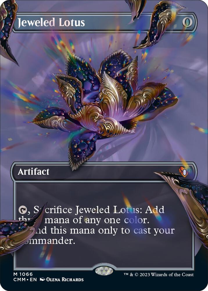 Jeweled Lotus 1066 (Commander Masters)  - Borderless Textured Foil | Good Games Adelaide SA
