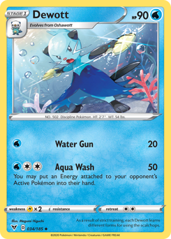 Dewott (034/185) [Sword & Shield: Vivid Voltage] | Good Games Adelaide SA