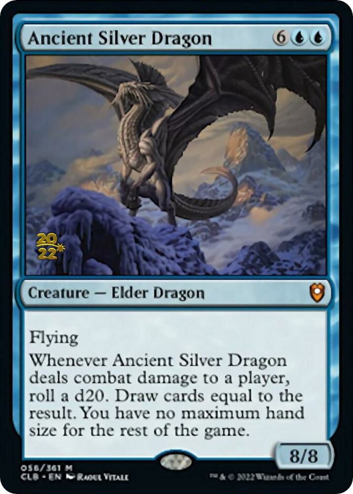 Ancient Silver Dragon 56 (Prerelease Cards)  - PreRelease Foil | Good Games Adelaide SA