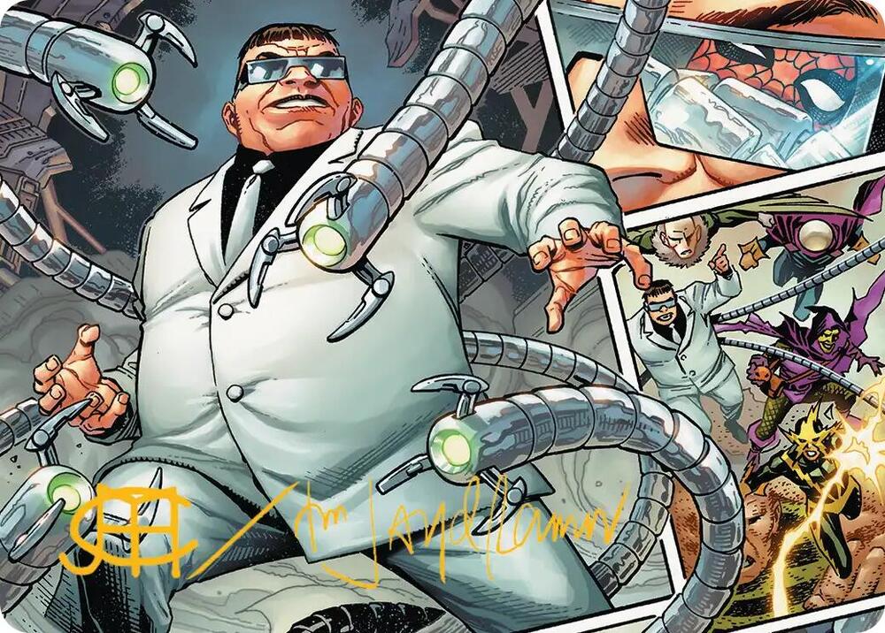 Doctor Octopus Master Planner Art Card 48 54 Gold Stamped Signature 48 (Art Series: Marvel's Spider-Man)  | Good Games Adelaide SA