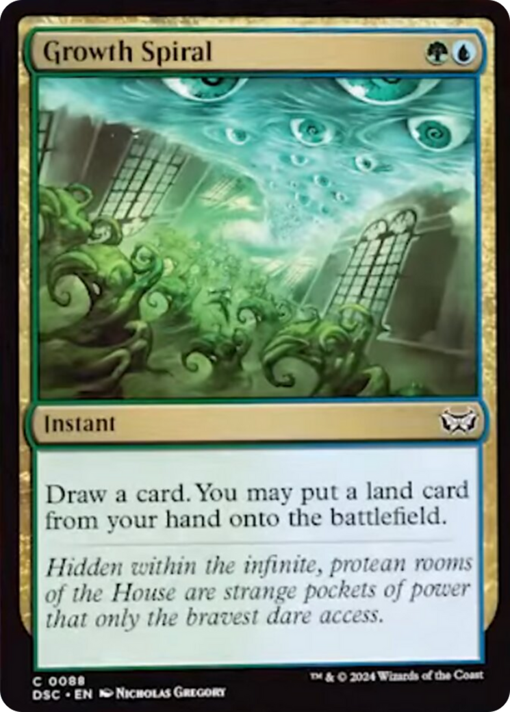 Growth Spiral [Duskmourn: House of Horror Commander] | Good Games Adelaide SA