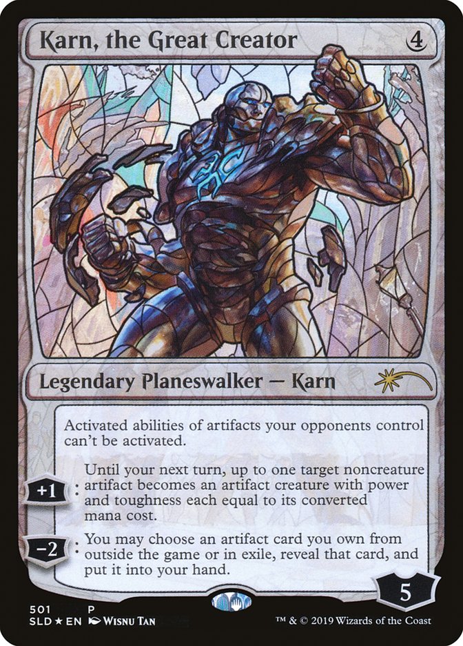 Karn, the Great Creator (Stained Glass) [Secret Lair Drop Promos] | Good Games Adelaide SA