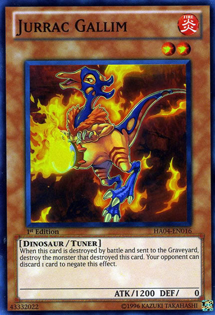Jurrac Gallim [HA04-EN016] Super Rare | Good Games Adelaide SA