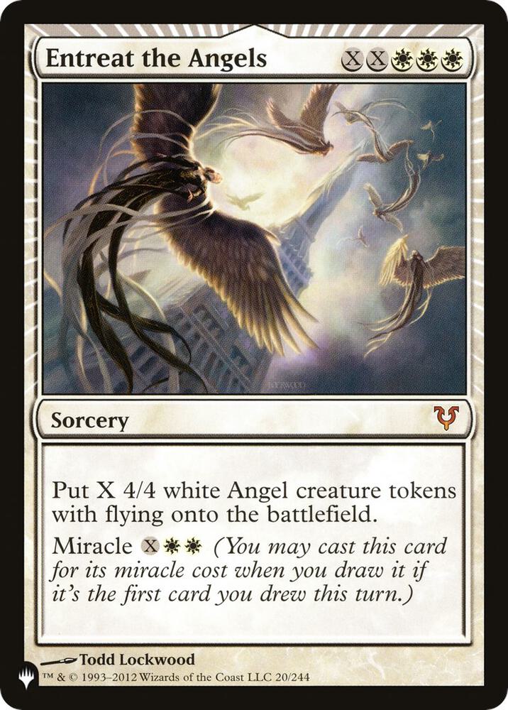 Entreat the Angels AVR 20 (The List Reprints)  - Foil | Good Games Adelaide SA