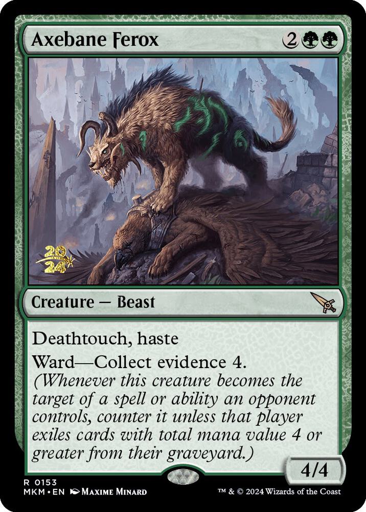 Axebane Ferox 153 (Prerelease Cards)  - PreRelease Foil | Good Games Adelaide SA