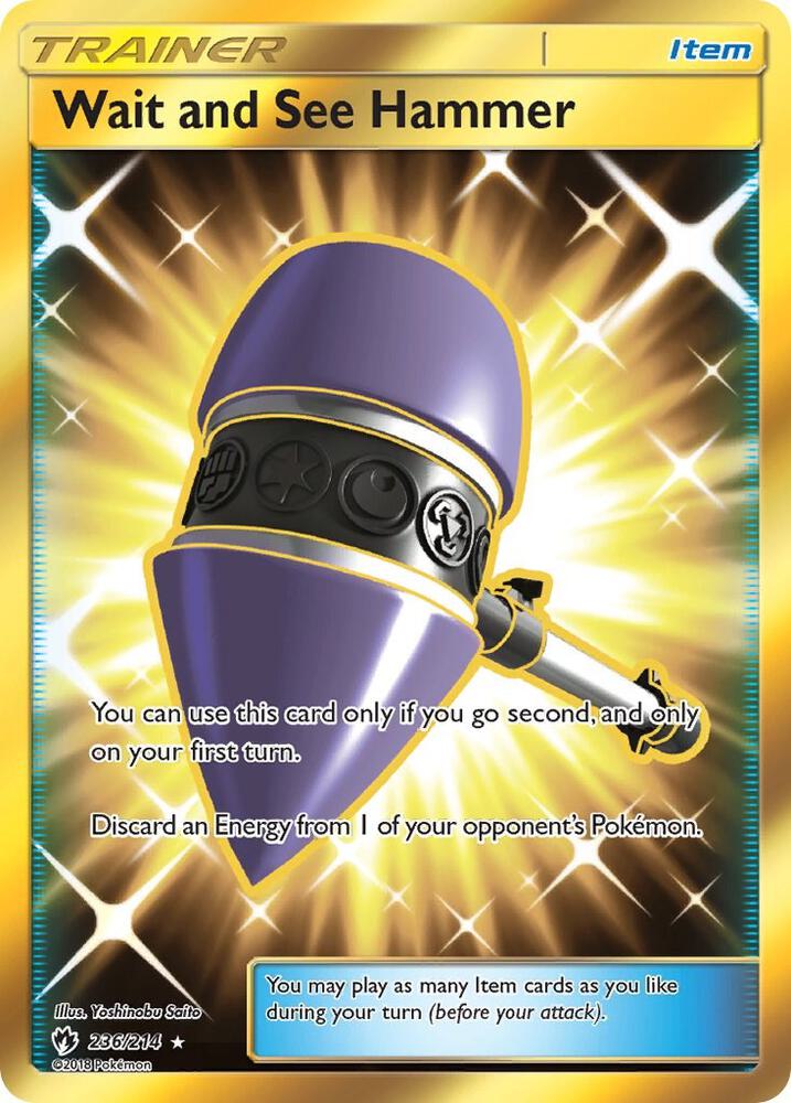 Wait and See Hammer Secret 236/214 (SM - Lost Thunder)  - Holofoil | Good Games Adelaide SA