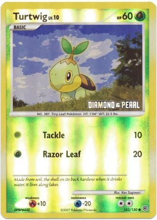 Turtwig (103/130) [Burger King Promos: 2008 Collection] | Good Games Adelaide SA