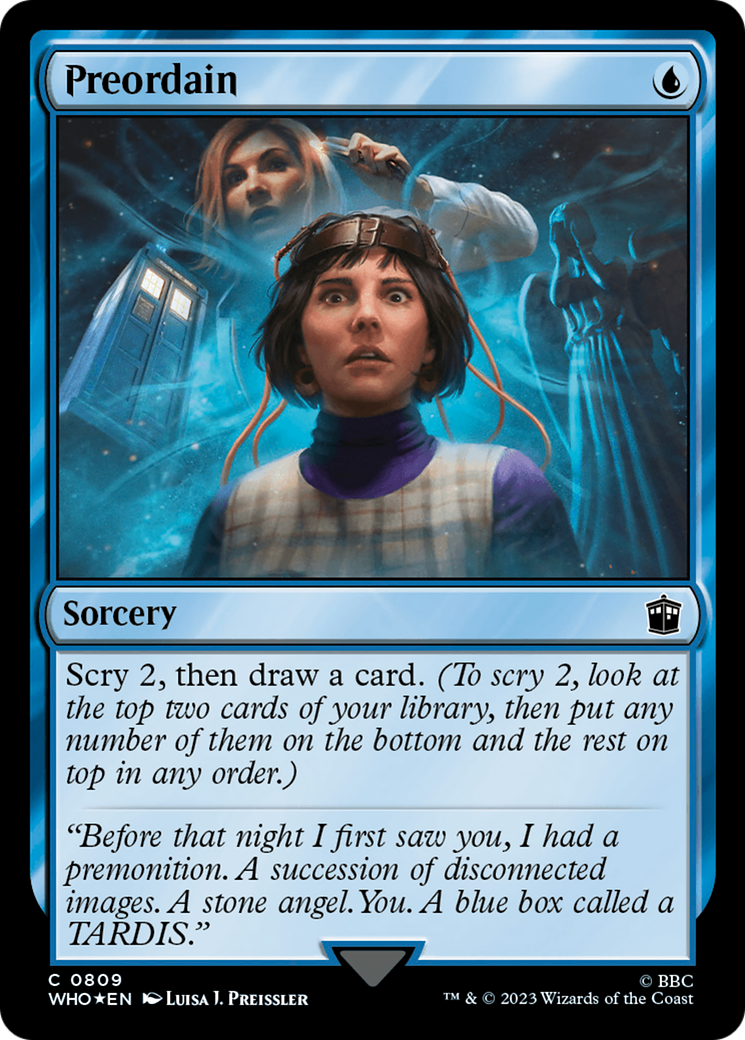 Preordain (Surge Foil) [Doctor Who] | Good Games Adelaide SA