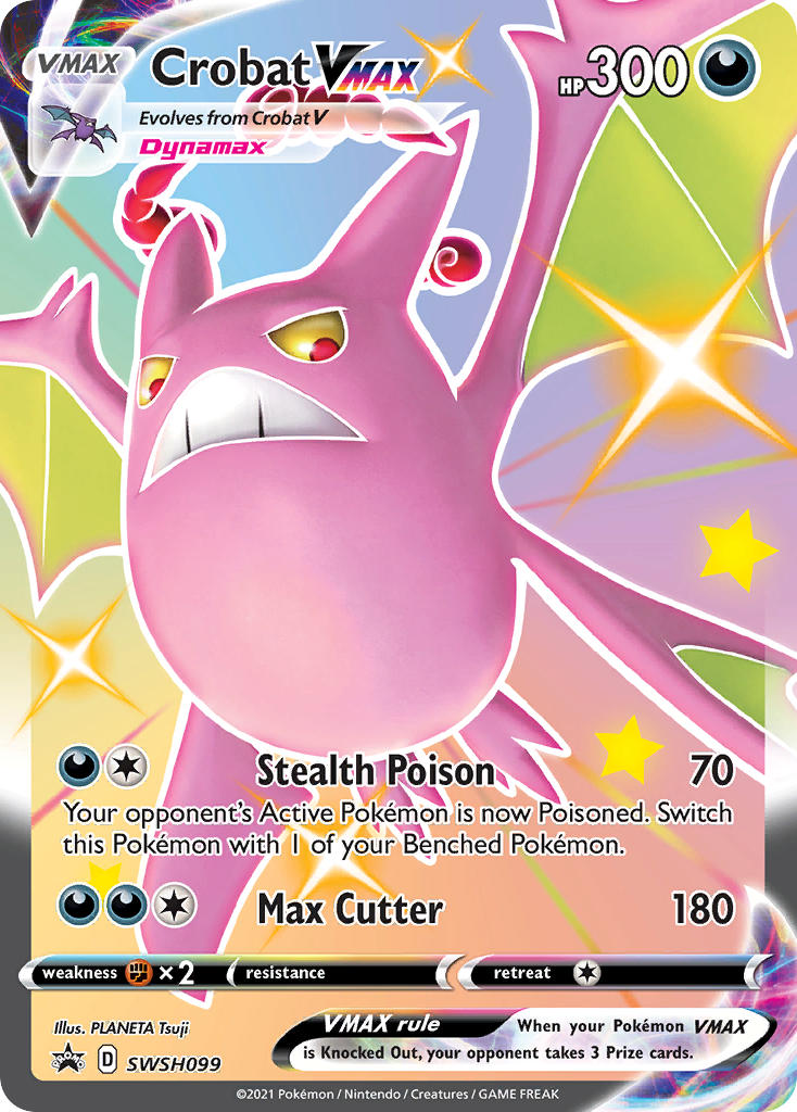 Crobat VMAX (SWSH099) (Jumbo Card) [Sword & Shield: Black Star Promos] | Good Games Adelaide SA