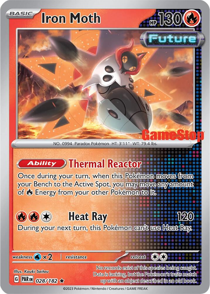 Iron Moth Gamestop Promo 028/182 (Miscellaneous Cards & Products)  - Reverse Holofoil | Good Games Adelaide SA