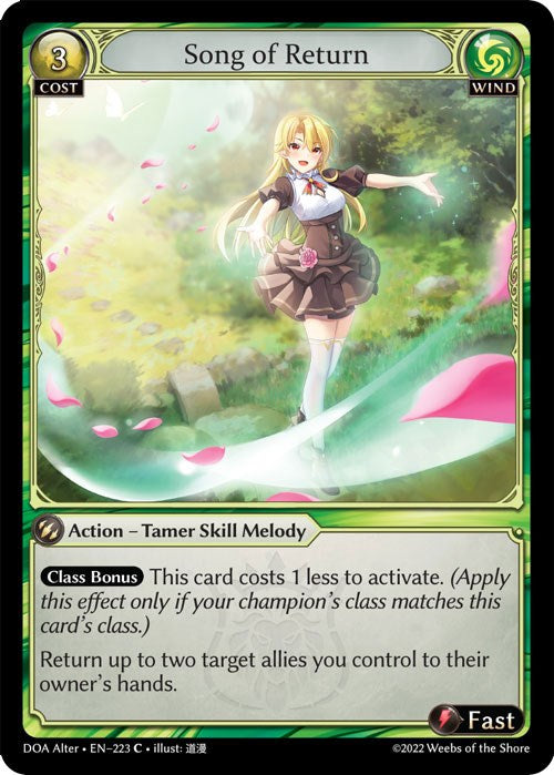 Song of Return (223) [Dawn of Ashes: Alter Edition] | Good Games Adelaide SA