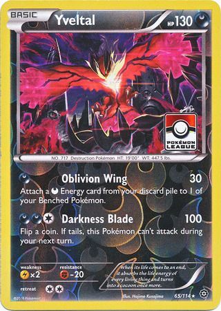 Yveltal (65/114) (Steam Siege League Promo) [XY: Steam Siege] | Good Games Adelaide SA