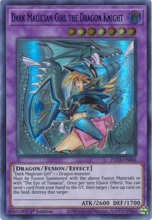 Dark Magician Girl the Dragon Knight (Alternate Art) (Green) [DLCS-EN006] Ultra Rare | Good Games Adelaide SA