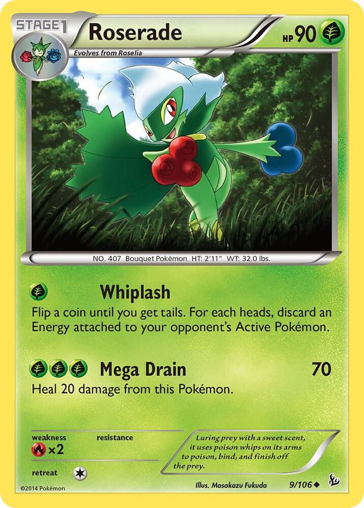 Roserade 9/106 (XY - Flashfire)  | Good Games Adelaide SA