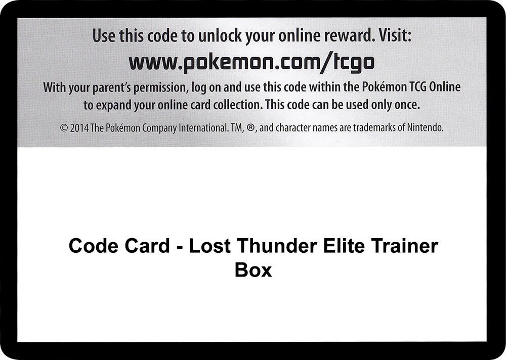 Code Card Lost Thunder Elite Trainer Box  (SM - Lost Thunder)  | Good Games Adelaide SA