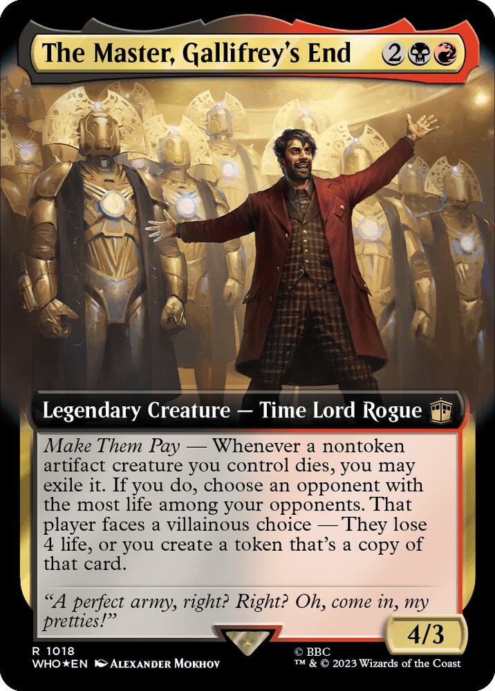 The Master, Gallifrey's End 1018 (Universes Beyond: Doctor Who)  - Foil | Good Games Adelaide SA
