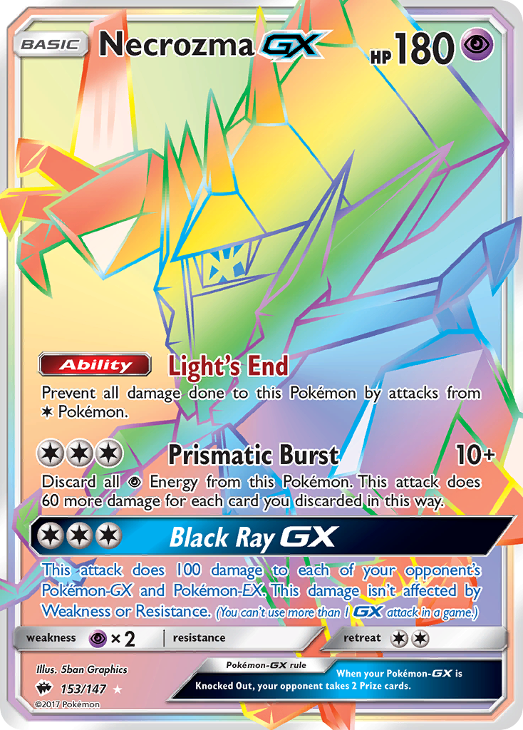 Necrozma GX (153/147) [Sun & Moon: Burning Shadows] | Good Games Adelaide SA