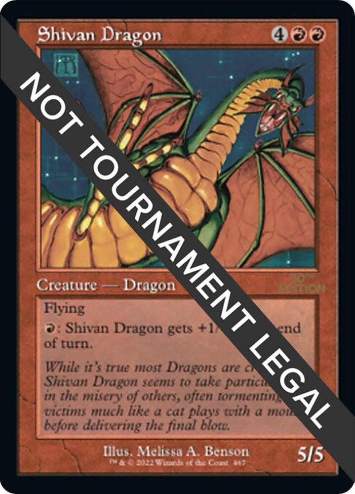 Shivan Dragon Retro Frame 467 (30th Anniversary Edition)  | Good Games Adelaide SA