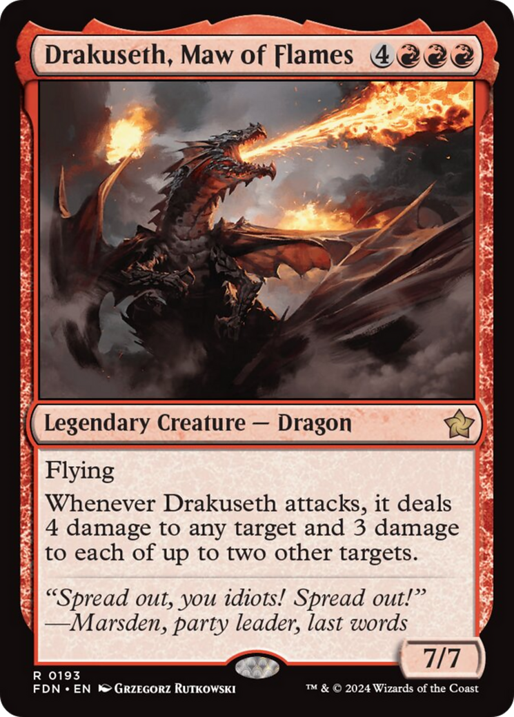 Drakuseth, Maw of Flames [Foundations] | Good Games Adelaide SA