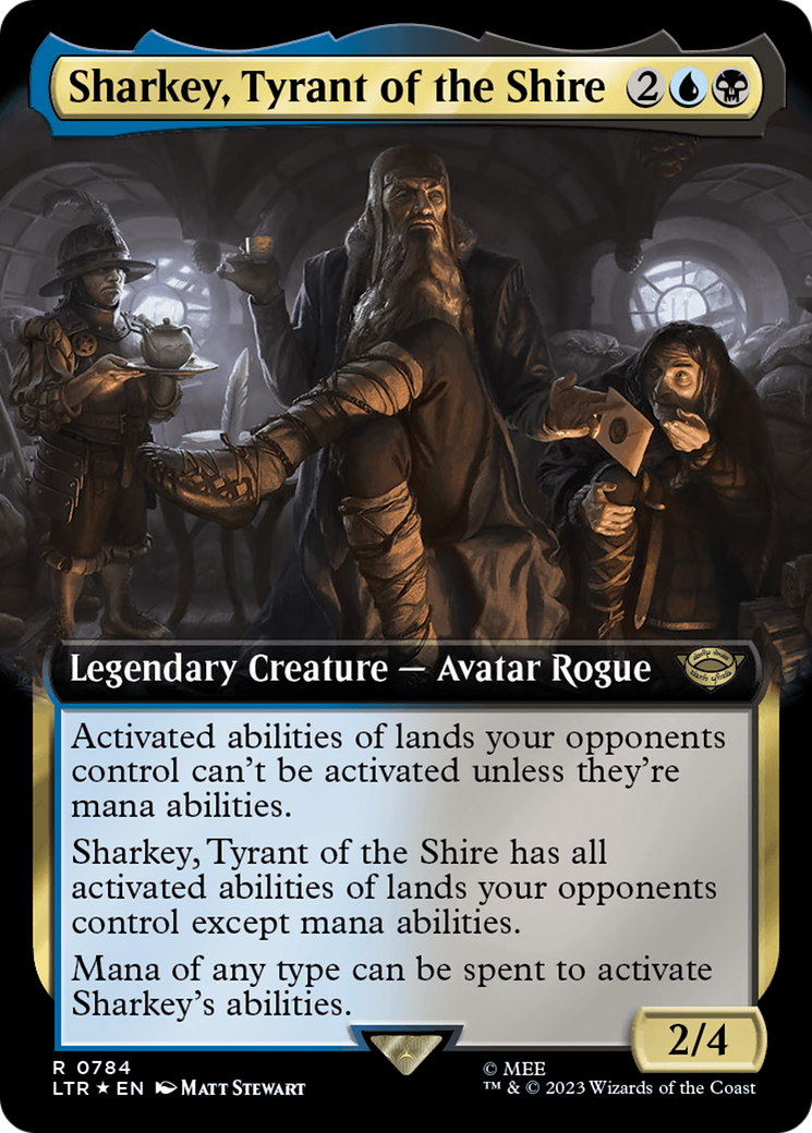 Sharkey, Tyrant of the Shire (Extended Art) (Surge Foil) [The Lord of the Rings: Tales of Middle-Earth] | Good Games Adelaide SA