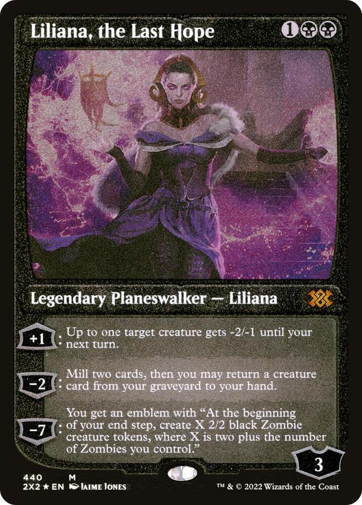Liliana the Last Hope Foil Etched 440 (Double Masters 2022)  - Foil | Good Games Adelaide SA