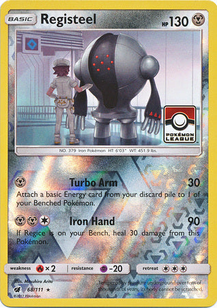 Registeel (68/111) (League Promo) [Sun & Moon: Crimson Invasion] | Good Games Adelaide SA