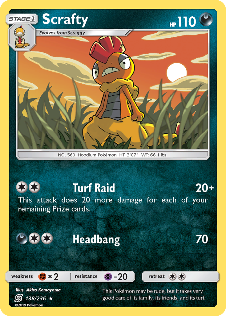 Scrafty (138/236) [Sun & Moon: Unified Minds] | Good Games Adelaide SA