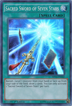Sacred Sword of Seven Stars [MP14-EN042] Super Rare | Good Games Adelaide SA